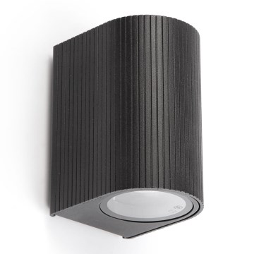 FARO 70322 - Außenwandleuchte ESTELA 1xGU10/5W/230V IP65 schwarz