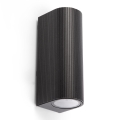 FARO 70327 - Außenwandleuchte ESTELA 2xGU10/5W/230V IP65 schwarz