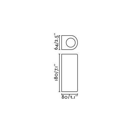FARO 70327 - Außenwandleuchte ESTELA 2xGU10/5W/230V IP65 schwarz