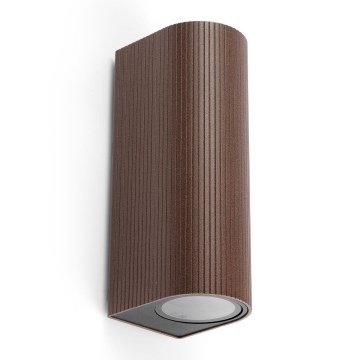 FARO 70329 - Außenwandleuchte ESTELA 2xGU10/5W/230V IP65 braun