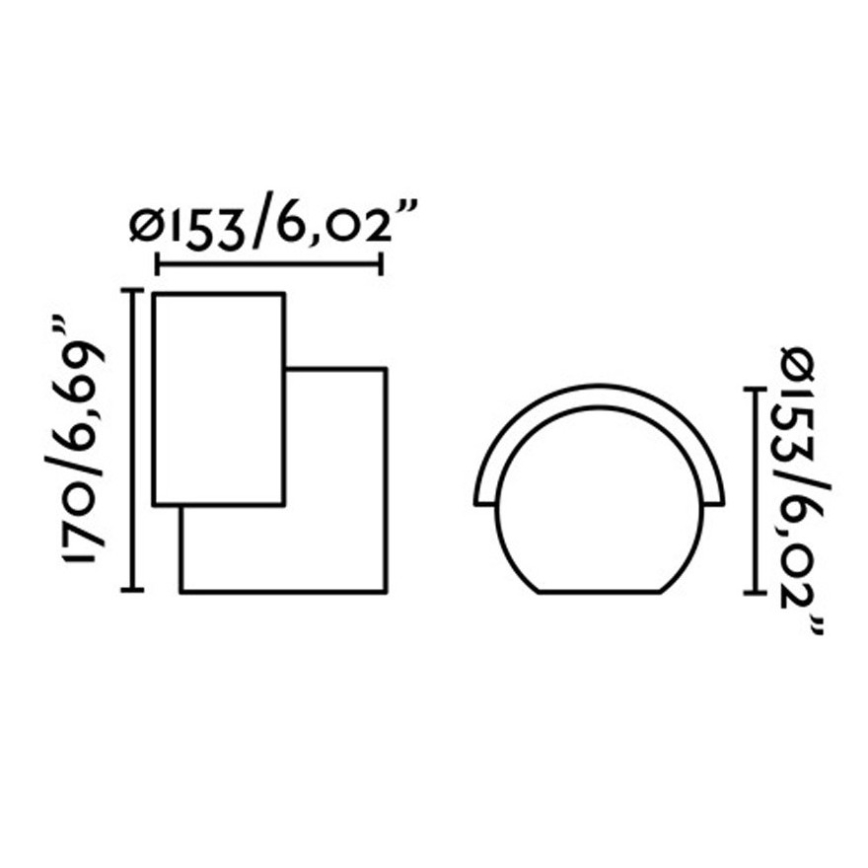 FARO 70576 - LED-Außenwandleuchte NOBORU LED/16W/230V IP65
