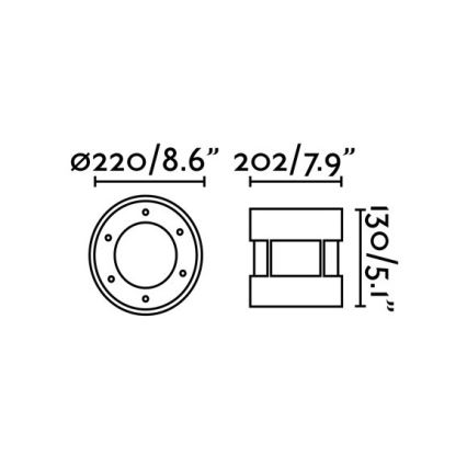 FARO 70587 - LED-Einfahrtsleuchte für den Außenbereich SURIA-24 LED/24W/230V IK08 IP67