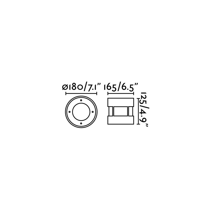 FARO 70589 - Befahrbare LED-Außenleuchte SURIA-12 LED/12W/230V IK08 IP67