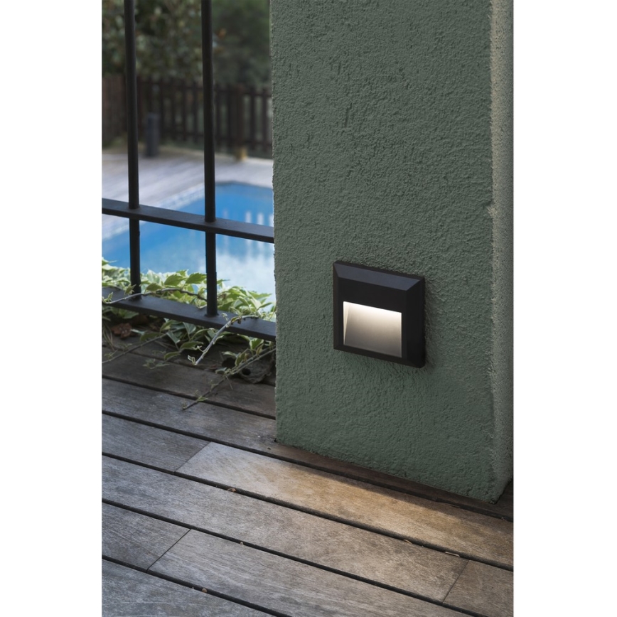 FARO 70655 - LED Auβen-Wandbeleuchtung GRANT-C LED/1W/230V IP65