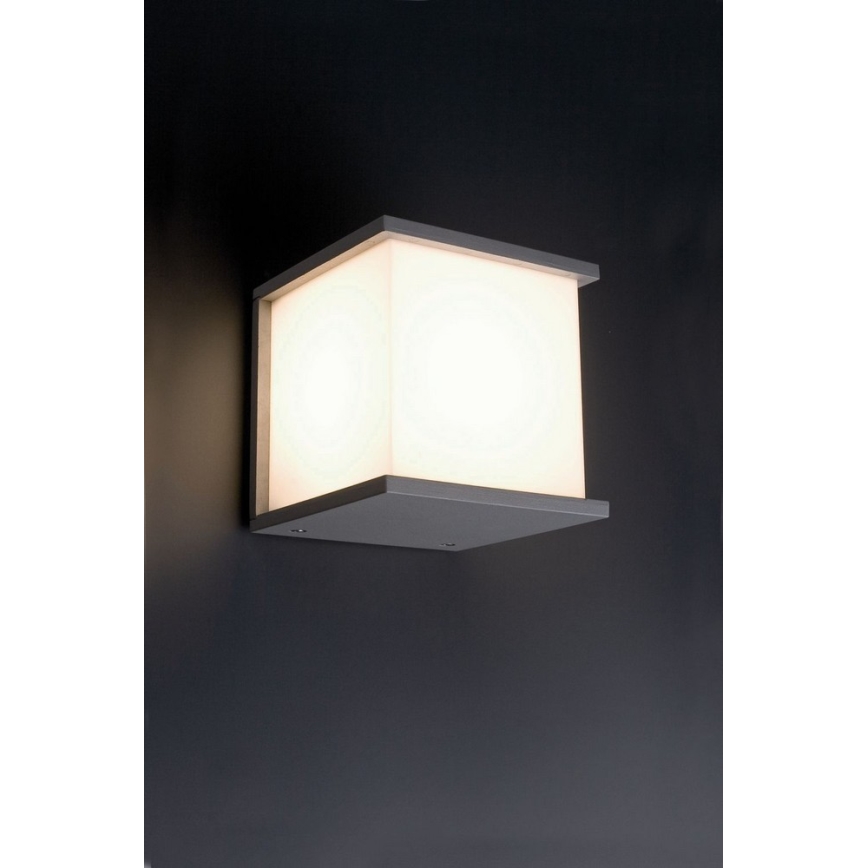 FARO 70689 - Auβen-Wandbeleuchtung KUBICK 1xE27/60W/100-240V IP44