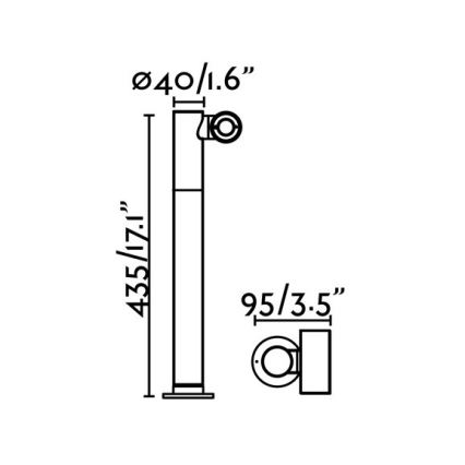 FARO 70783 - LED-Außenlampe SPY-2 LED/6W/230V IP65