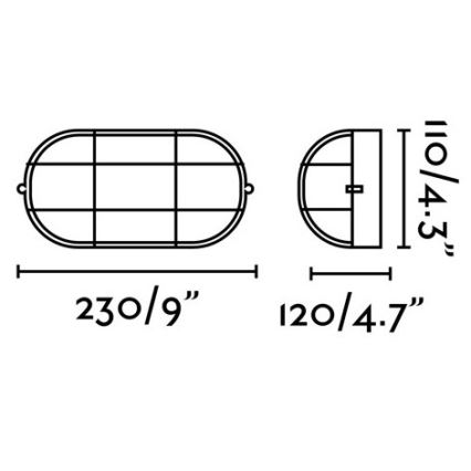 FARO 70998 - Außen Wandbeleuchtung CABO 1xE27/60W/230V IP65