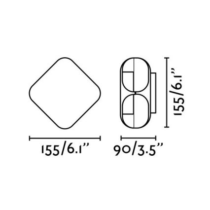 FARO 71212 - LED-Außenwandleuchte BU-OH LED/12W/230V IP65