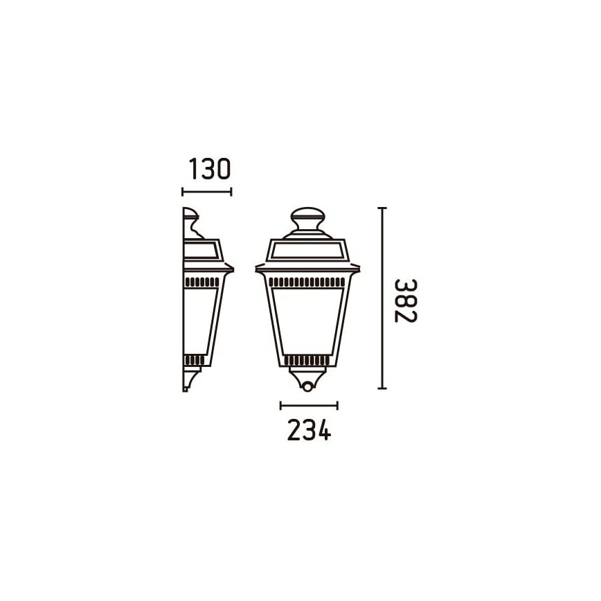 FARO 71424 - Außenwandleuchte ARGOT 1xE27/100W/230V IP44