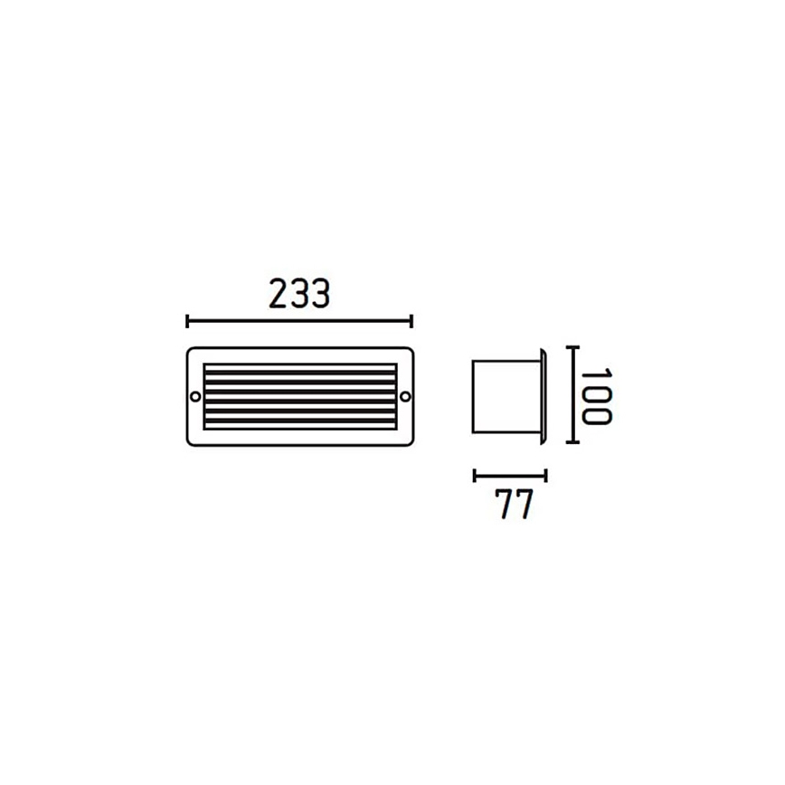 FARO 71480 - Außen Wandbeleuchtung ESCA 1xE27/40W/100-240V IP44