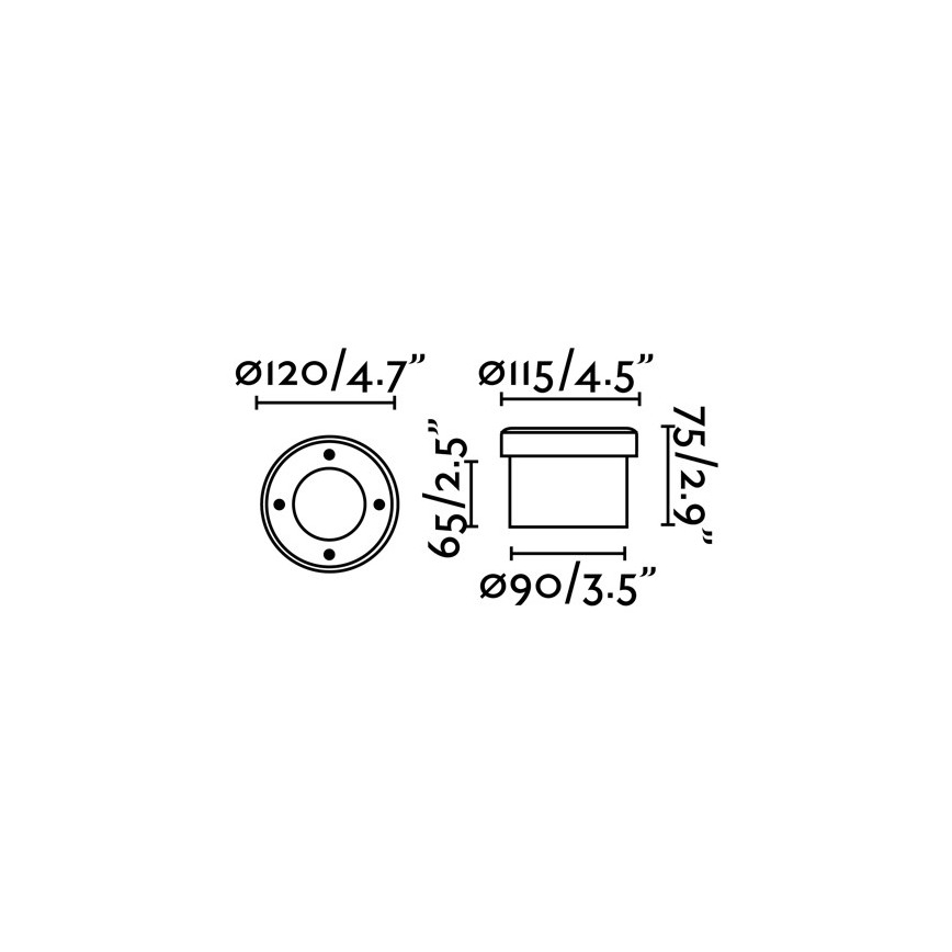 FARO 71495 - LED Außen-Einbaustrahler LIO 1xGX53/6W/230V IK08 IP67