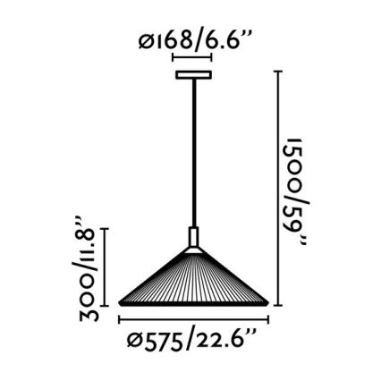 Faro 71568 - Kronleuchter an einer Litze HUE 1xE27/20W/230V IP44
