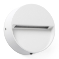 FARO 71961 - DUNE LED-Treppenleuchte, LED/3W/230V, 2200/2700/3200/4000K, IP65, weiß, rund