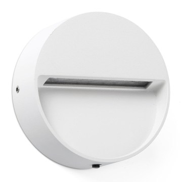 FARO 71961 - DUNE LED-Treppenleuchte, LED/3W/230V, 2200/2700/3200/4000K, IP65, weiß, rund