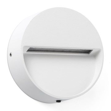 FARO 71961 - LED-Treppenleuchte DUNE LED/3W/230V 2200/2700/3200/4000K IP65 weiß rund