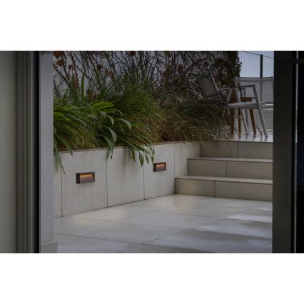FARO 71968 - LED-Treppenleuchte DUNE LED/6W/230V 2200/2700/3200/4000K IP65 braun rechteckig