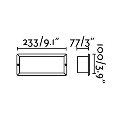 FARO 72092 - LED Außeneinbauleuchte STRIPE-2 LED/5W/230V IP54