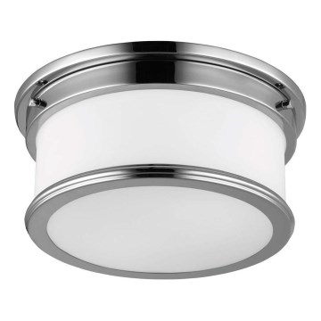 Feiss - Badezimmer-Deckenleuchte PAYNE 2xE27/60W/230V IP44 mattchrom
