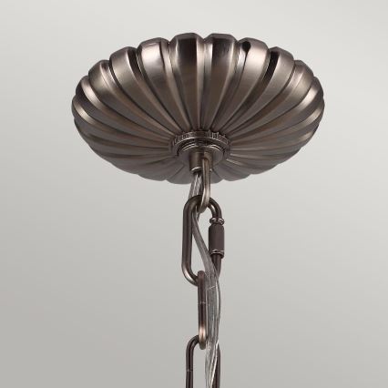 Feiss - Kronleuchter an Kette ADAMS 4xE14/60W/230V bronzen