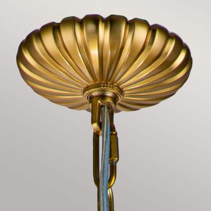 Feiss - Kronleuchter an Kette ADAMS 4xE14/60W/230V golden
