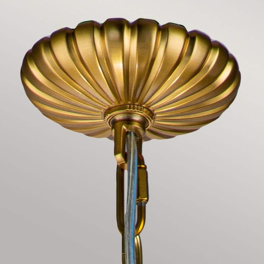 Feiss - Kronleuchter an Kette ADAMS 4xE14/60W/230V golden