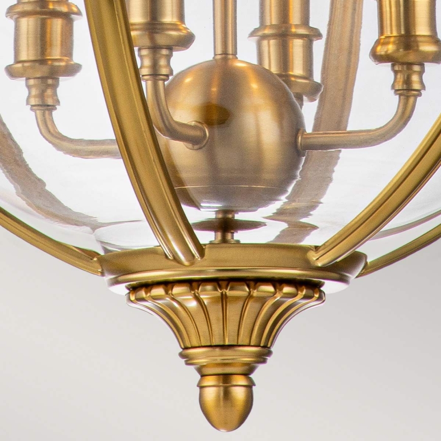Feiss - Kronleuchter an Kette ADAMS 4xE14/60W/230V golden