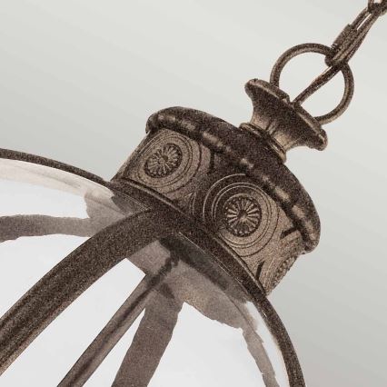 Feiss - Kronleuchter an Kette ADAMS 4xE14/60W/230V bronzen