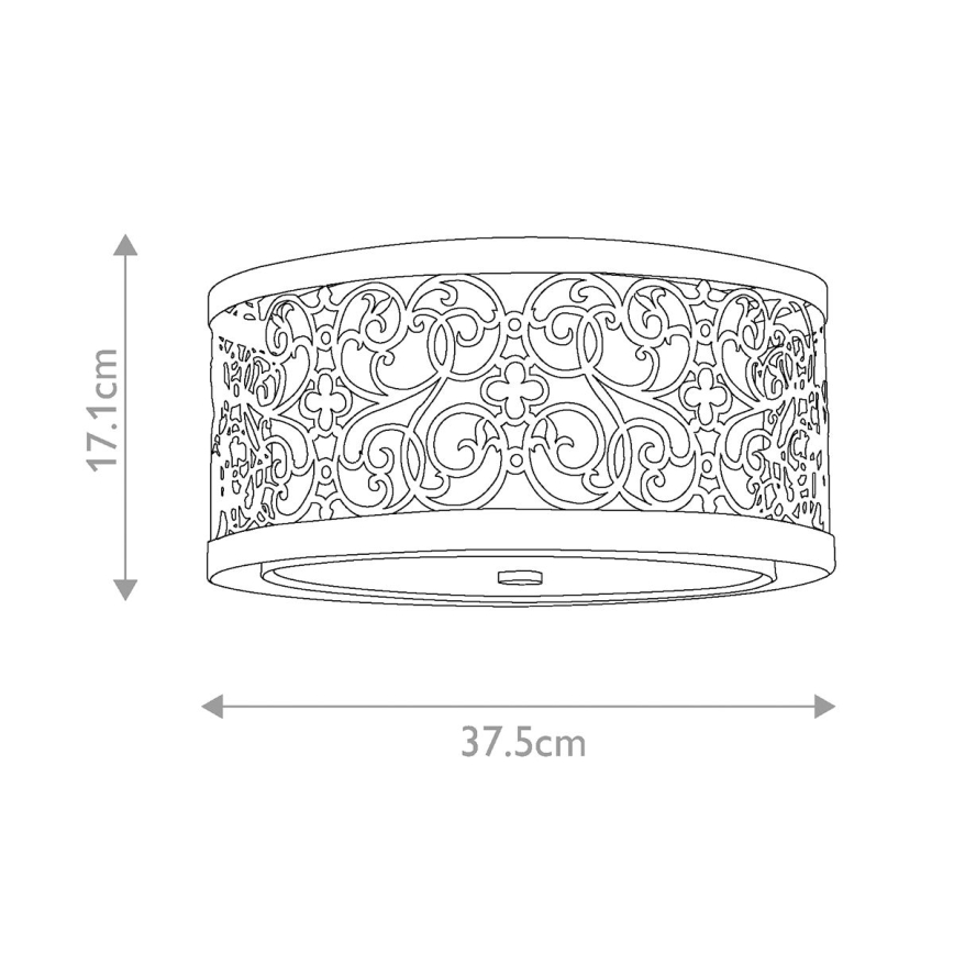 Feiss - Deckenleuchte ARABESQUE 2xE27/40W/230V gold