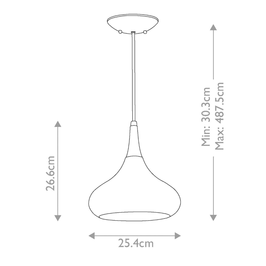 Feiss - Pendelleuchte an Kabel BESO 1xE27/60W/230V Ø 25,4 cm schwarz/kupfer