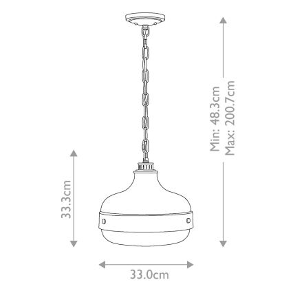 Feiss - Hängeleuchte an Kette CADENCE 2xE27/75W/230V