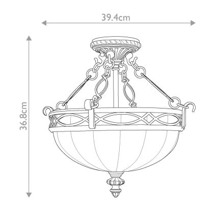 Feiss - Anbauleuchte DRAWING ROOM 2xE27/60W/230V