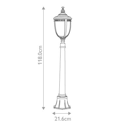 Feiss - Außenleuchte ENGLISH BRIDLE 3xE14/60W/230V IP44
