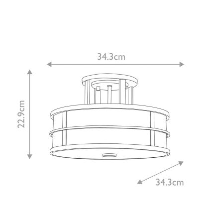 Feiss - Anbauleuchte FUSION 3xE27/40W/230V