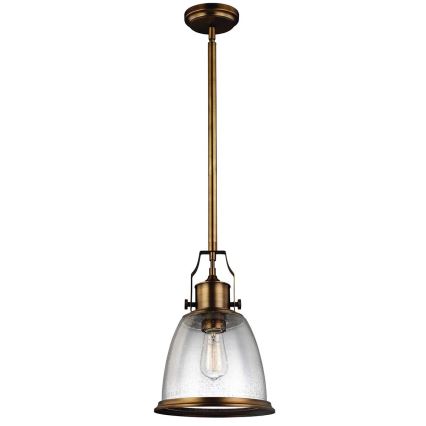 Feiss - Deckenleuchte an Stange HOBSON 1xE27/60W/230V bronzen