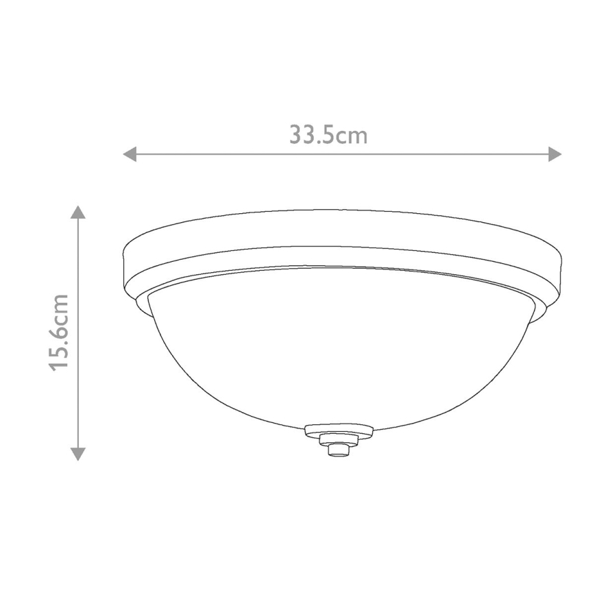 Feiss - Badezimmer-Deckenleuchte MALIBU 2xE27/60W/230V IP44 goldfarben