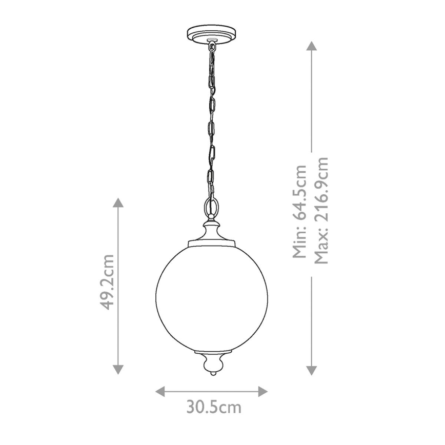 Feiss - Hängeleuchte an Kette PARKMAN 1xE27/60W/230V