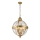 Feiss - Kronleuchter an Kette ADAMS 4xE14/60W/230V golden