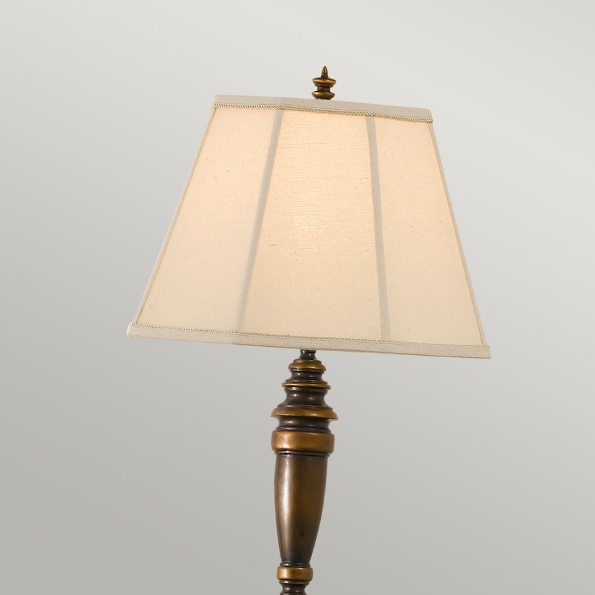 Feiss - Stehlampe LINCOLNDALE 1xE27/60W/230V bronze/beige
