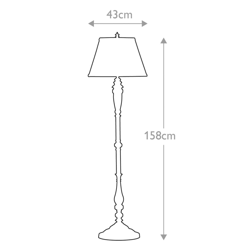 Feiss - Stehlampe LINCOLNDALE 1xE27/60W/230V bronze/beige