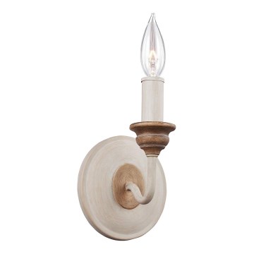 Feiss - Wandleuchte HARTSVILLE 1xE14/40W/230V beige/braun
