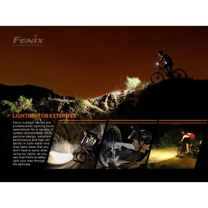 Fenix BC05RV20 - LED Wiederaufladbare Fahrradtaschenlampe LED/USB IP66