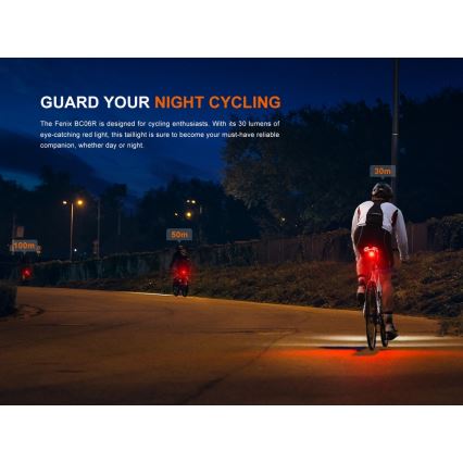 Fenix BC06R - Dimmbares, aufladbares LED-Fahrradlicht LED/USB IP66 90 lm 24,5 h