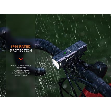 Fenix BC15R - Dimmbares, aufladbares LED-Fahrradlicht LED/USB IP66 400 glänzend 31,5 h 2600 mAh
