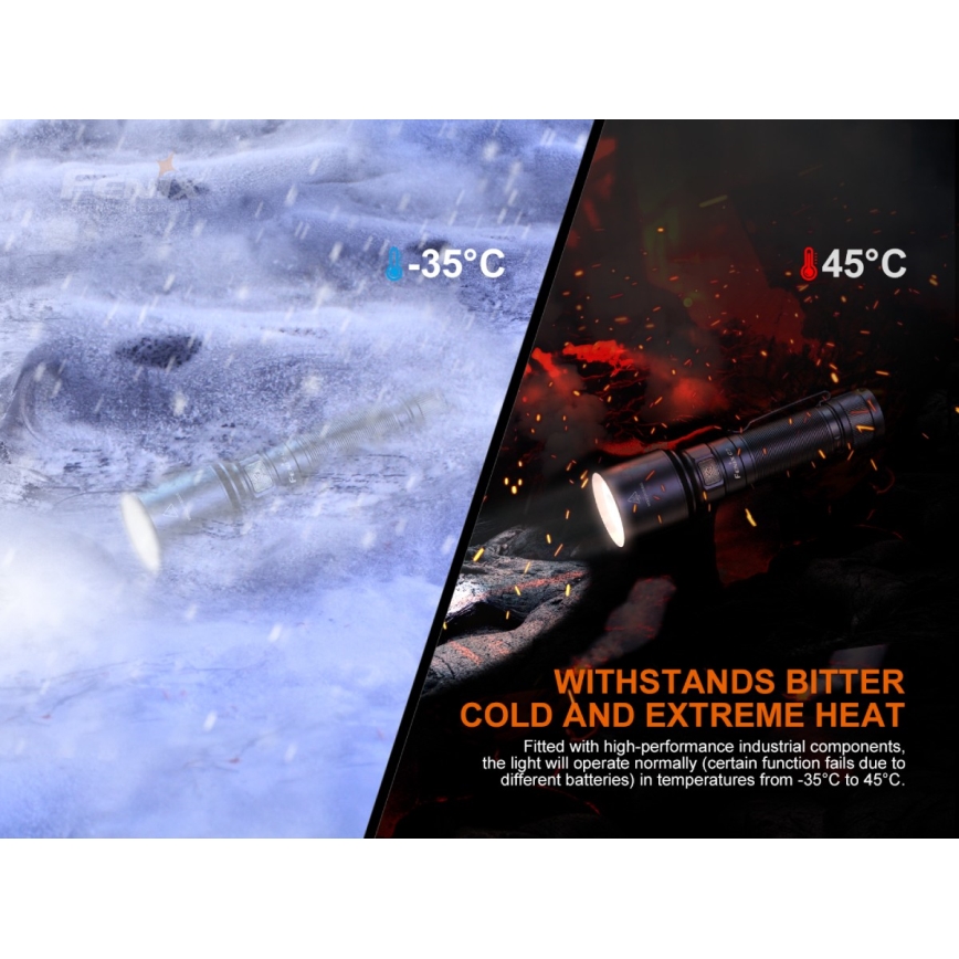 Fenix C7 - dimmbare, wiederaufladbare LED-Taschenlampe LED/1x21700 IP68 3000 lm 68 h