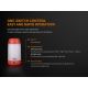 Fenix CL26RRED - Dimmbare, tragbare Akku-LED-Leuchte LED/USB IP66 400 lm 400 h orange