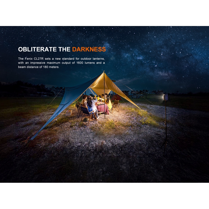 Fenix CL27RGRE - Dimmbare, wiederaufladbare LED-Leuchte LED/USB IP66 1600 lm 285 h