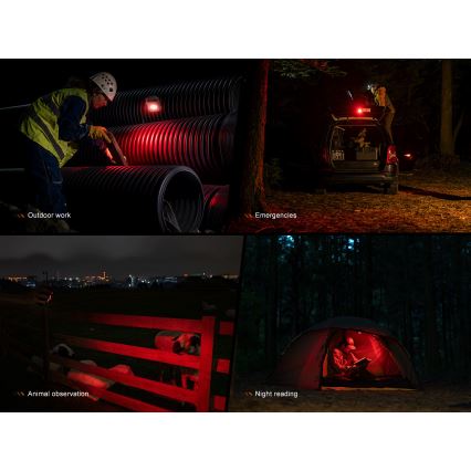 Fenix CL27RGRE - Dimmbare, wiederaufladbare LED-Leuchte LED/USB IP66 1600 lm 285 h