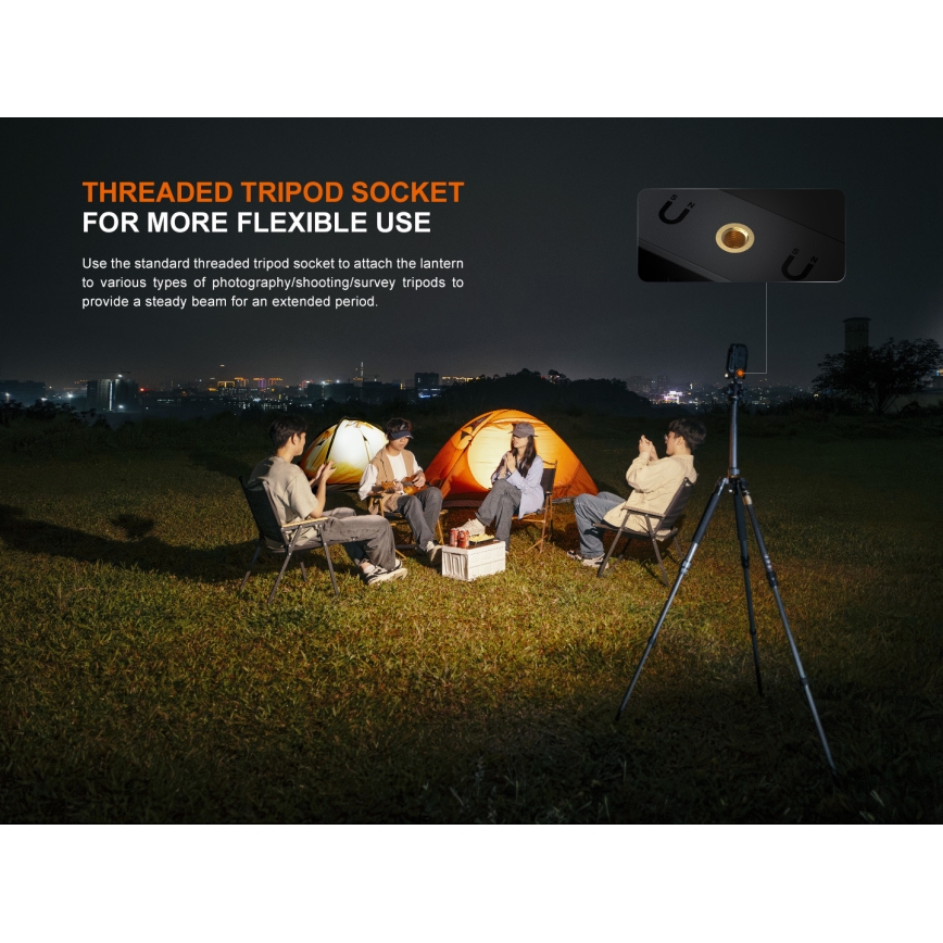 Fenix CL27RGRE - Dimmbare, wiederaufladbare LED-Leuchte LED/USB IP66 1600 lm 285 h