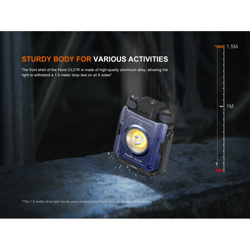 Fenix CL27RGRE - Dimmbare, wiederaufladbare LED-Leuchte LED/USB IP66 1600 lm 285 h