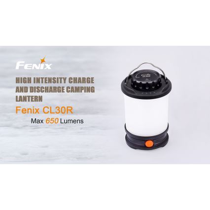 Fenix CL30R - Tragbare, aufladbare LED-Leuchte LED/USB/6xCR123A IPX7 650 lm 300 h 2600 mAh